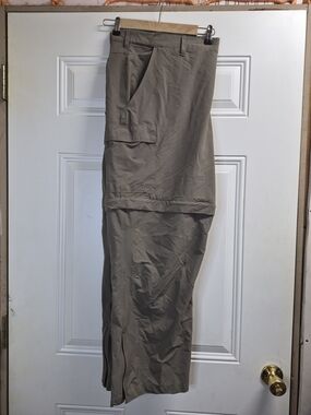 Men's Convertible Cargo Pants in Taupe — Lightweight Zip-Off Design